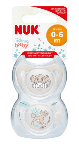 NUK - DISNEY BABY Lion King Πιπίλα Σιλικόνης 0-6m - 2τεμ. 10730750